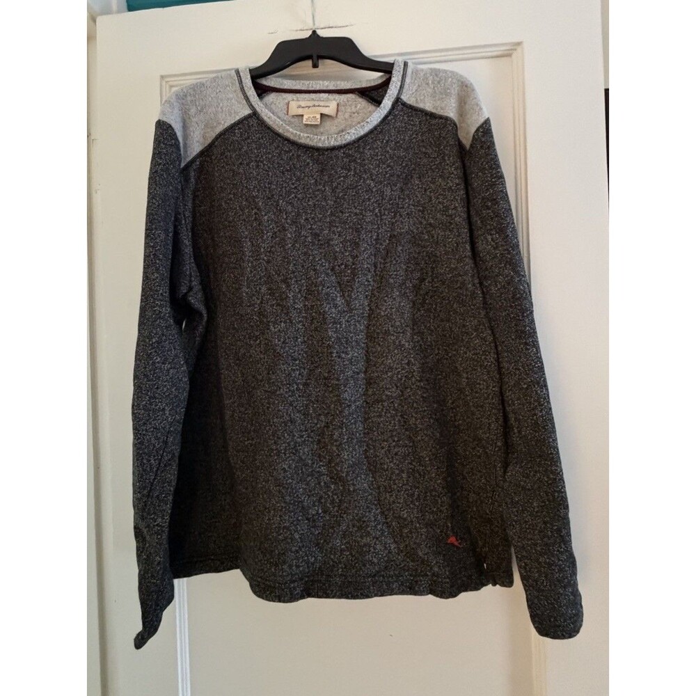 Tommy Bahama Fleece Crewneck Sweatshirt Men’s XL Grey Gray